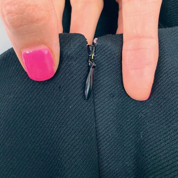 Rebecca Taylor Audrey Black Stretch Ankle Pant - Picture 7 of 12